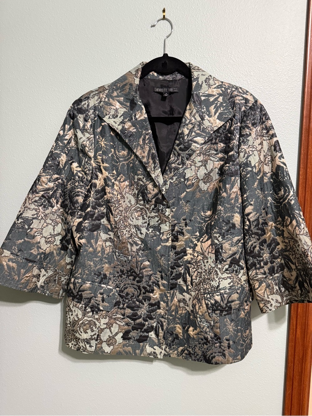 Lafayette 148 New York Helena Brocade Blazer Size 16